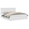 vidaXL Bed Frame with Drawer White 180 x 200 cm Engineered Wood
