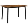 vidaXL 110 x 55 x 75 cm Solid Acacia Wood Natural and Black