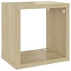 vidaXL Wall Cube Shelves 6 pcs Sonoma Oak 22x15x22 cm