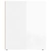 vidaXL Bedside Cabinet High Gloss White 50x39x47 cm