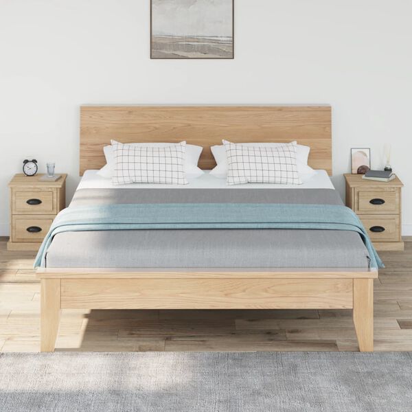 vidaXL Bedside Cabinets 2 pcs Sonoma Oak 39x39x47.5 cm Engineered Wood