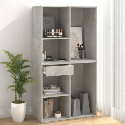 vidaXL Cosmetic Cabinet Concrete Grey 80x40x75 cm Engineered Wood