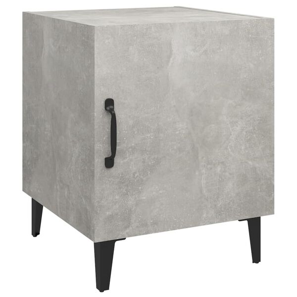 vidaXL Bedside Cabinets 2 pcs Concrete Grey Engineered Wood