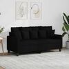 vidaXL 2-Seater Sofa Black 140 cm Fabric