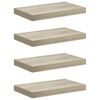 vidaXL Floating Wall Shelves 4 pcs Oak 40x23.5x3.8 cm MDF