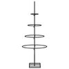 vidaXL Metal Christmas Tree for Decoration Black 60 cm