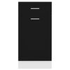 vidaXL Drawer Bottom Cabinet Lyon Black 40x46x81.5 cm Engineered Wood