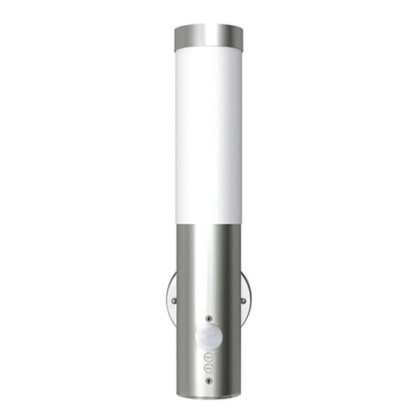 vidaXL Outdoor Wall Lamps 2 pcs with Motion Detector Stainless Steel