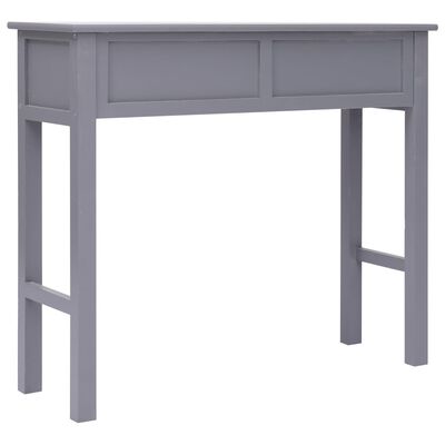 vidaXL Console Table Grey 90x30x77 cm Wood