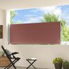 vidaXL Patio Retractable Side Awning 100x300 cm Brown