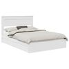 vidaXL Storage Bed with Headboard White 150 x 200 cm Engineered Wood