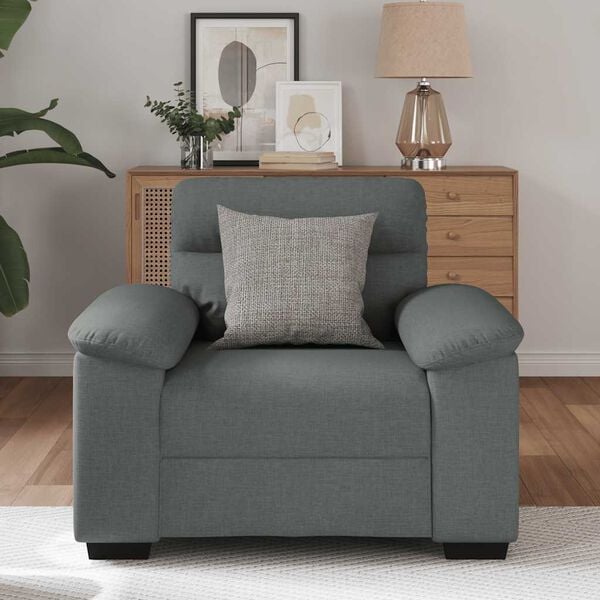 vidaXL Sofa Chair Dark Grey 60 cm Fabric