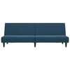 vidaXL 2-Seater Sofa Bed Blue Velvet