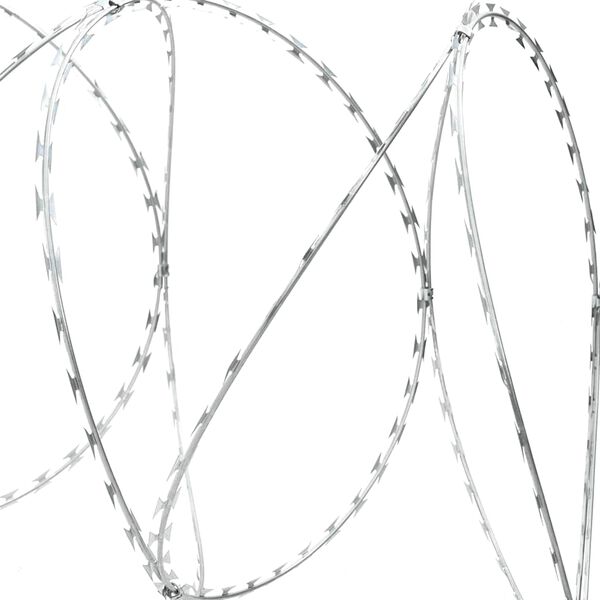 vidaXL Razor Wire Helical Wire Roll Galvanized Steel 100 m