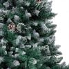 vidaXL Artificial Christmas Tree with LEDs&Ball Set&Pine Cones 180 cm