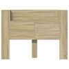 vidaXL Headboard Sonoma Oak 140 x 16.5 x 103.5 cm Engineered Wood
