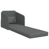 vidaXL Sofa Bed 60cm Dark Grey Fabric