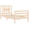 vidaXL Bed Frame without Mattress Single Solid Wood