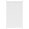 Plisse Blind 80x125cm White Pleated Blind