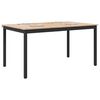 vidaXL Dining Table Natural 140 x 80 x 75 cm Solid Pine Wood