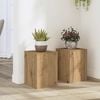 vidaXL Plant Stand 2 pcs Oak 25 x 25 x 35 cm Engineered Wood