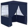 vidaXL Professional Party Tent with Side Walls 2x2 m Blue 90 g/m²