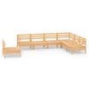 vidaXL 7 Piece Garden Lounge Set Solid Wood Pine