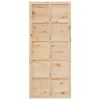 vidaXL Barn Door Brown 100 x 210 cm Solid pine wood