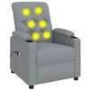 vidaXL Stand up Massage Chair Light Grey Fabric