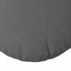 vidaXL Seat Cushions 2 pcs Dark Grey &Oslash;30 x 13 cm Fabric