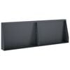 vidaXL Retaining Wall 2 pcs 60 x 12 x 30 cm Steel Anthracite