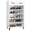 vidaXL Shoe Cabinet High Gloss White 60x35x105 cm Engineered Wood