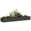 vidaXL Planter Black 360x80x40 cm Steel