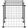 vidaXL 8-Panel Pet Cage Black 35x35 cm Steel