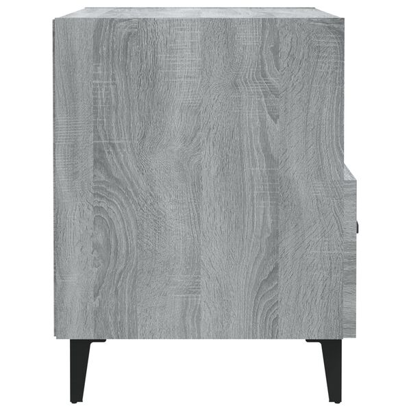 vidaXL Bedside Cabinet Grey Sonoma Engineered Wood