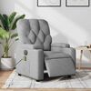vidaXL Electric Massage Recliner Chair Light Grey Fabric
