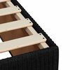vidaXL Bed Frame without Mattress Black Queen Fabric
