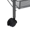 vidaXL 5-Tier Kitchen Trolley Grey 46x26x105 cm Iron