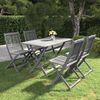 vidaXL 5 Piece Garden Dining Set Solid Acacia Wood Grey