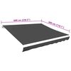 vidaXL Awning Top Sunshade Canvas Anthracite 600x300 cm