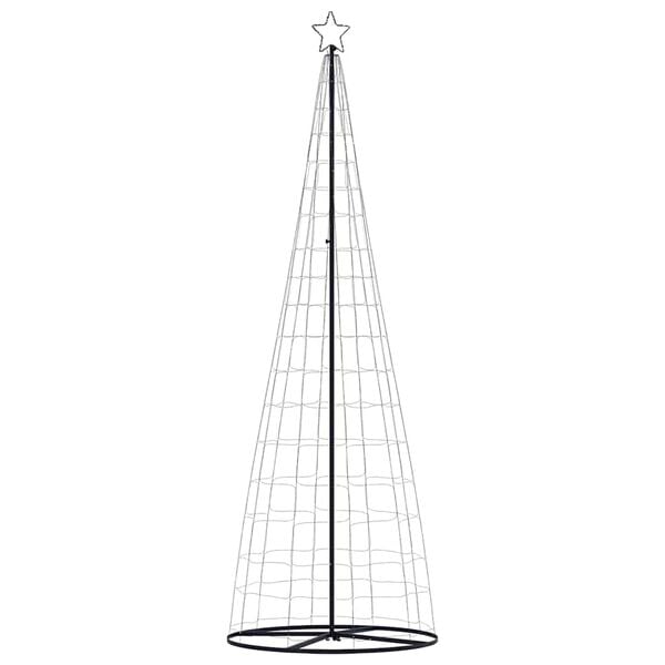 vidaXL LED Christmas Tree Cool White 100.5 x 100.5 x 304 cm Iron