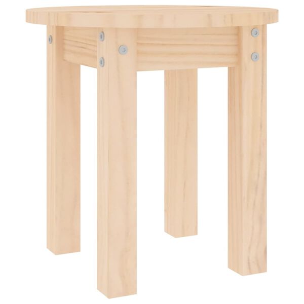 vidaXL Coffee Table &Oslash; 35x35 cm Solid Wood Pine