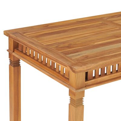 vidaXL Garden Dining Table 120x65x80 cm Solid Teak Wood