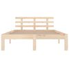 vidaXL Bed Frame without Mattress Solid Wood 180x200 cm Super King Super King Size