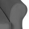 vidaXL Massage Reclining Chair Light Grey Fabric