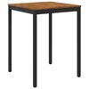 vidaXL Garden Bar Table NAARDEN Natural and Black 80 x 80.5 x 105 cm