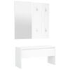 vidaXL Hallway Furniture Set White Engineered Wood