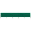 vidaXL 5-panel Wind Screen Fabric 600x80 cm Green