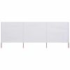 vidaXL 3-panel Wind Screen Fabric 400x120 cm White