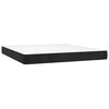 vidaXL Pocket Spring Bed Mattress Medium Black 152x203x20 cm Queen Velvet